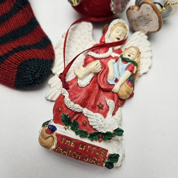 Vintage Christmas Ornaments lot of 9 - Picture 2 of 9